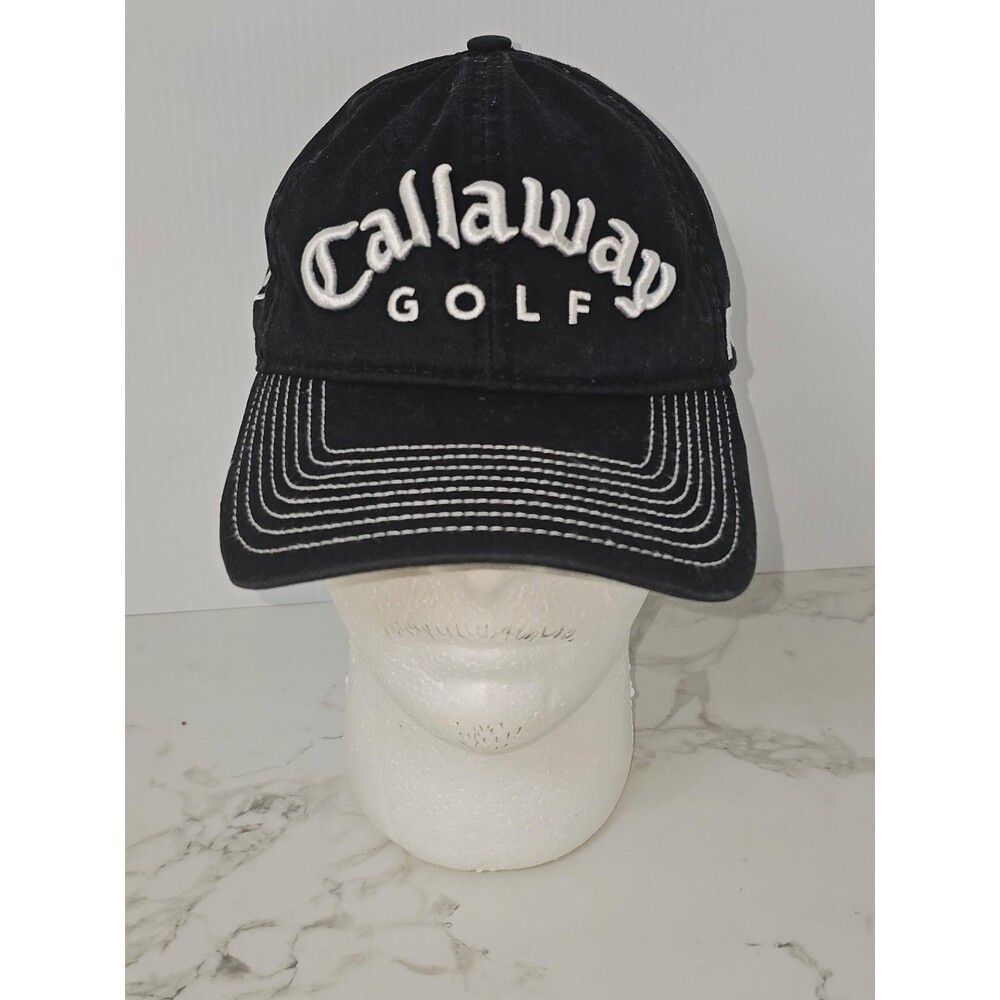 Callaway Hat Cap Strap Back Mens One Size Black Odyssey FT Fusion Tour